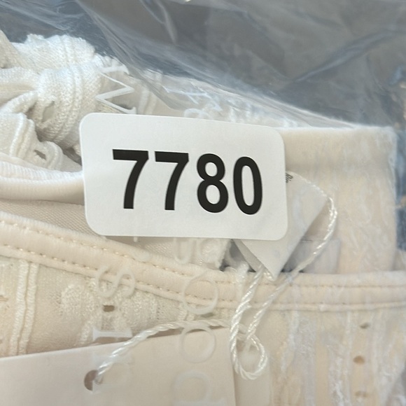 Andie String Bikini Bottom Women's XL Coco Creme Eyelet AB400 NWT 7780 - Picture 10 of 11